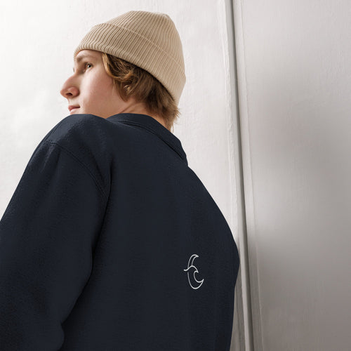 cozy fleece pullover backview