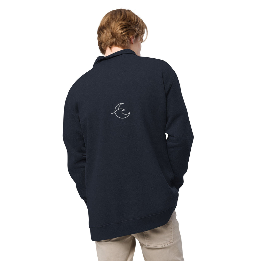 cozy fleece pullover backview