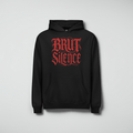 Medieval Red Logo Box Hoodie – Premium Men's Streetwear - Brut Silence