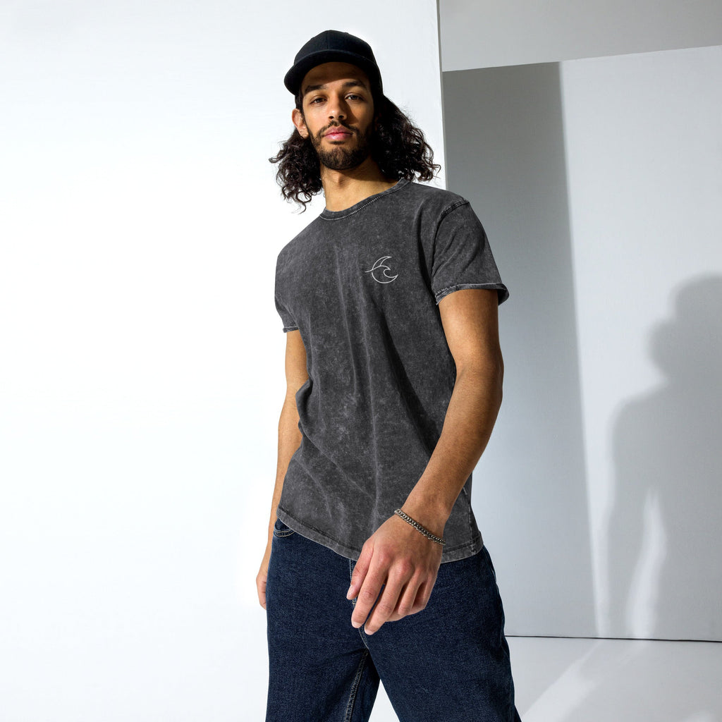 Minimalist Denim T-Shirt – BRUT SILENCE - Brut Silence