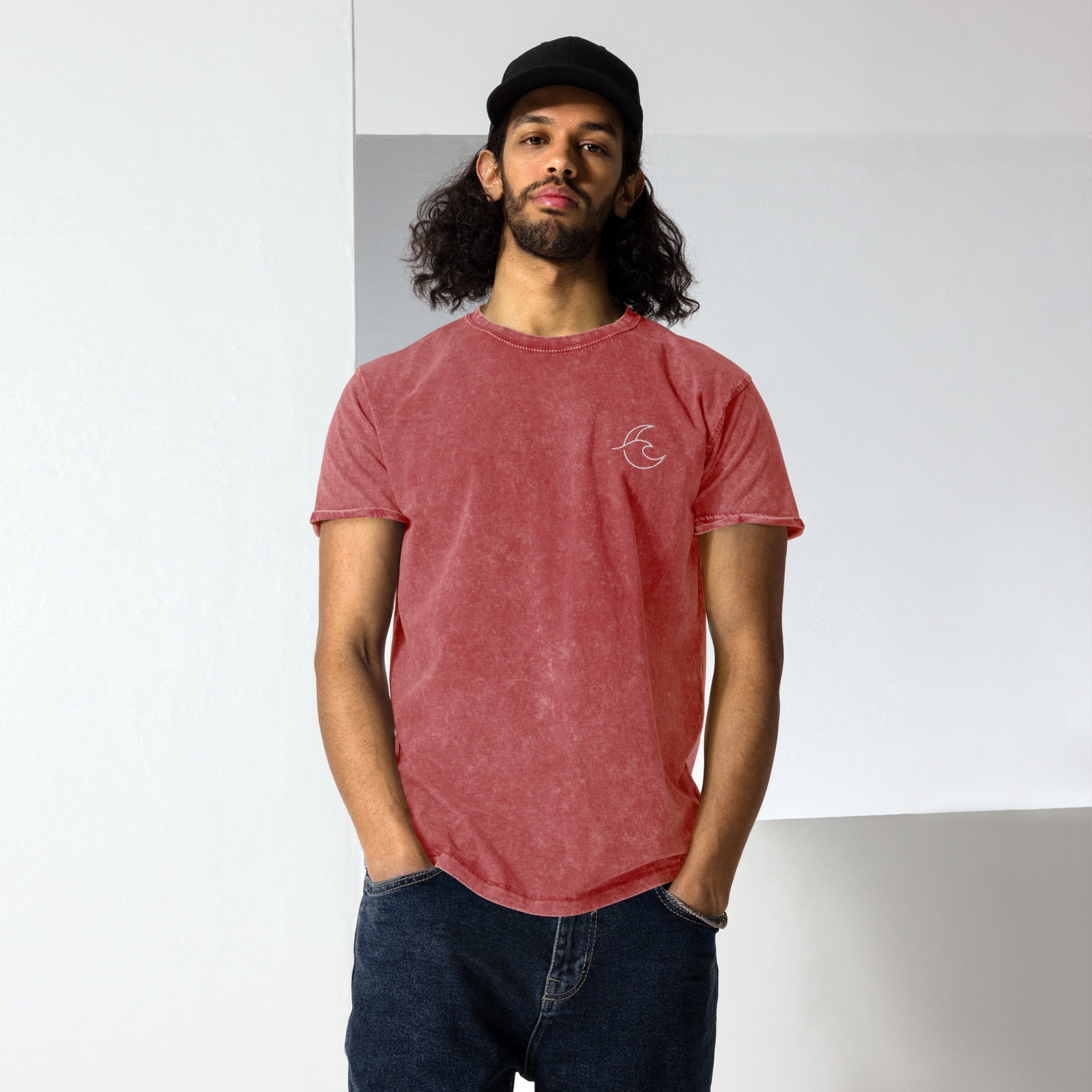 Minimalist Denim T-Shirt – BRUT SILENCE - Brut Silence