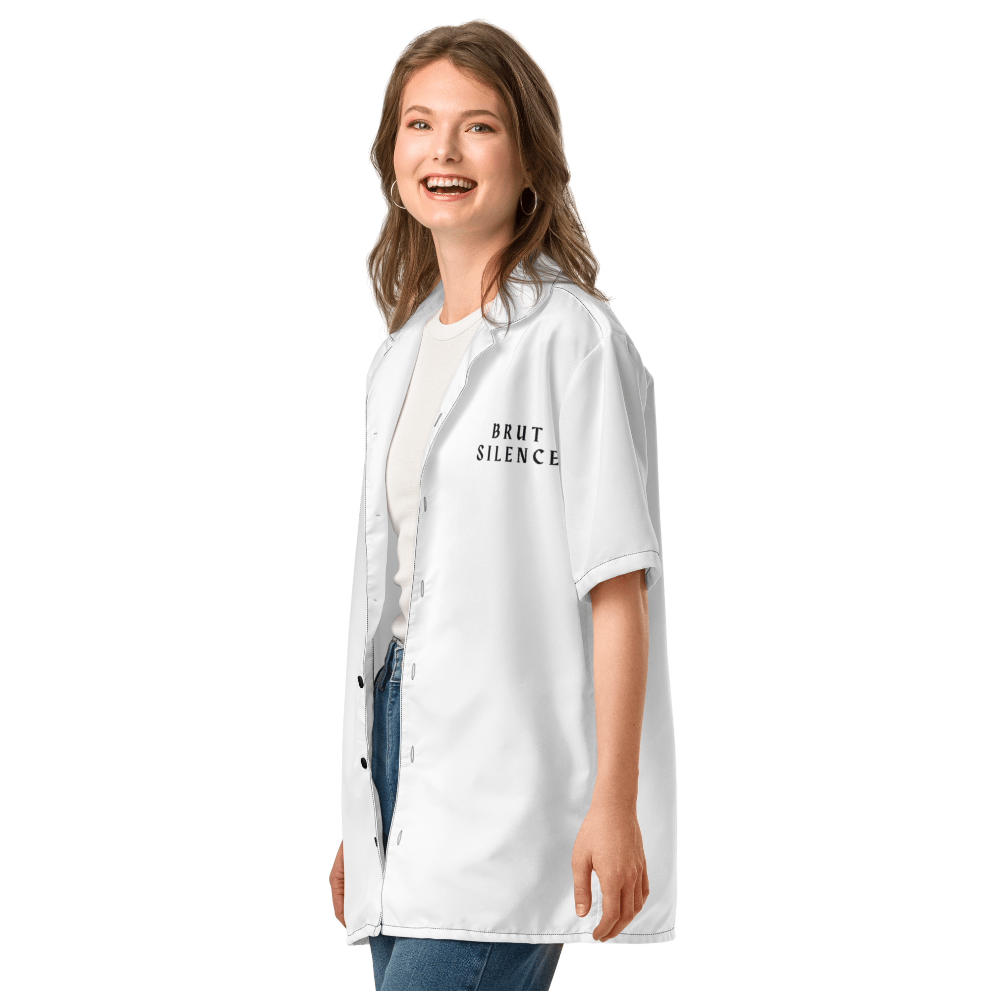 Unisex Button Shirt – Featherlight & Cool Summer Top - Brut Silence