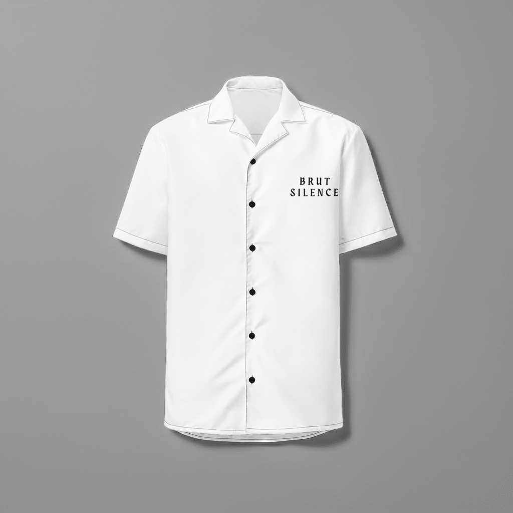 Unisex Button Shirt – Featherlight & Cool Summer Top - Brut Silence