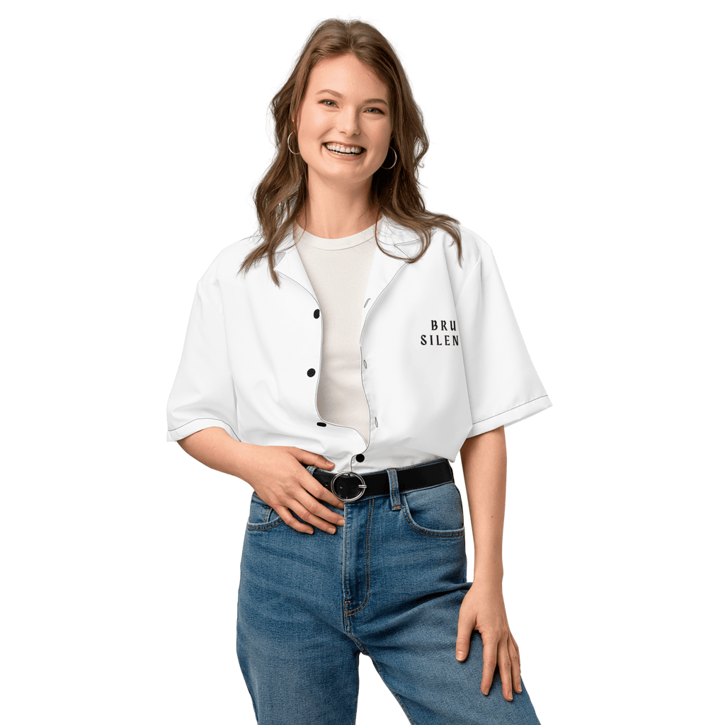 Unisex Button Shirt – Featherlight & Cool Summer Top - Brut Silence