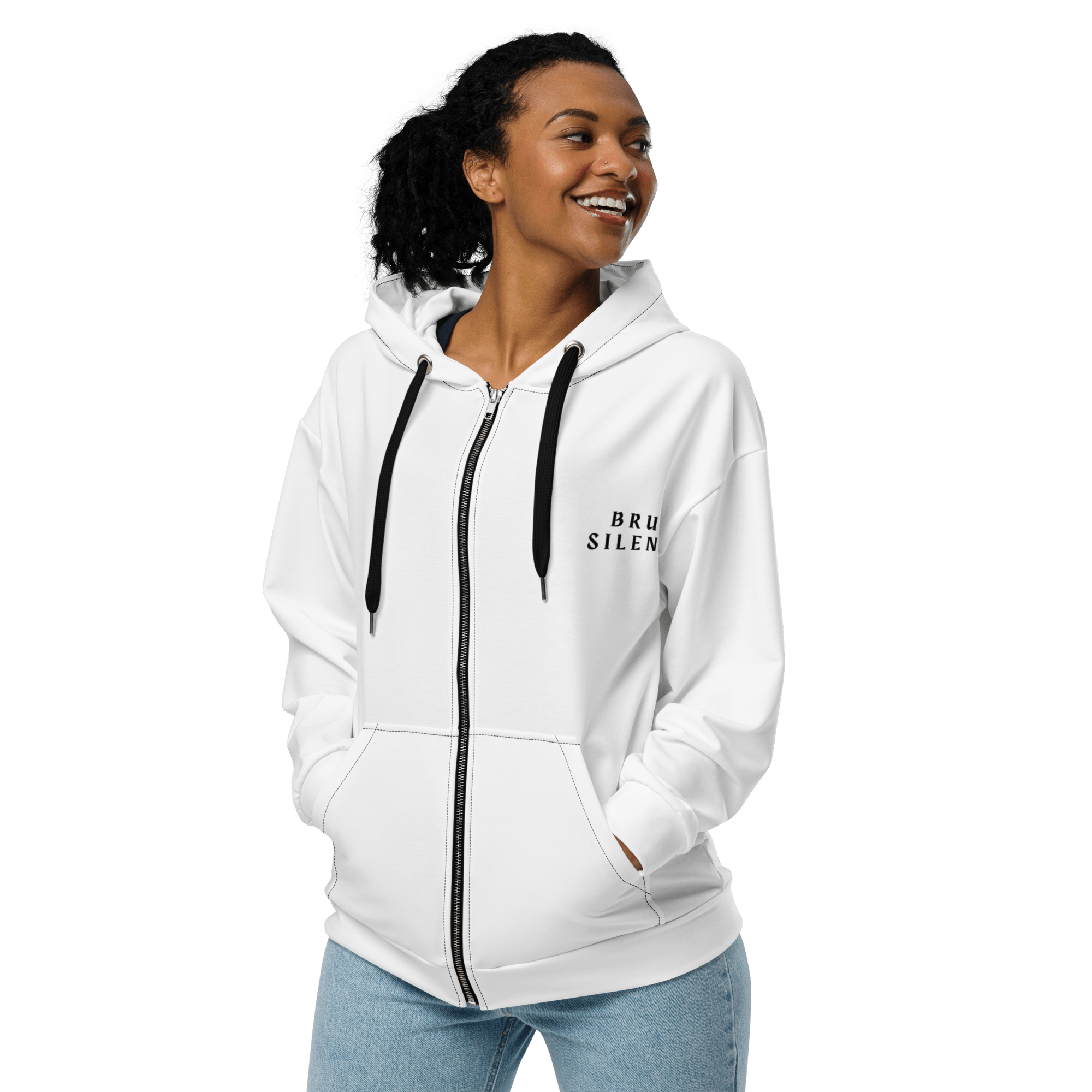 Unisex Zip Hoodie – Sustainable, Soft & Relaxed Fit - Brut Silence