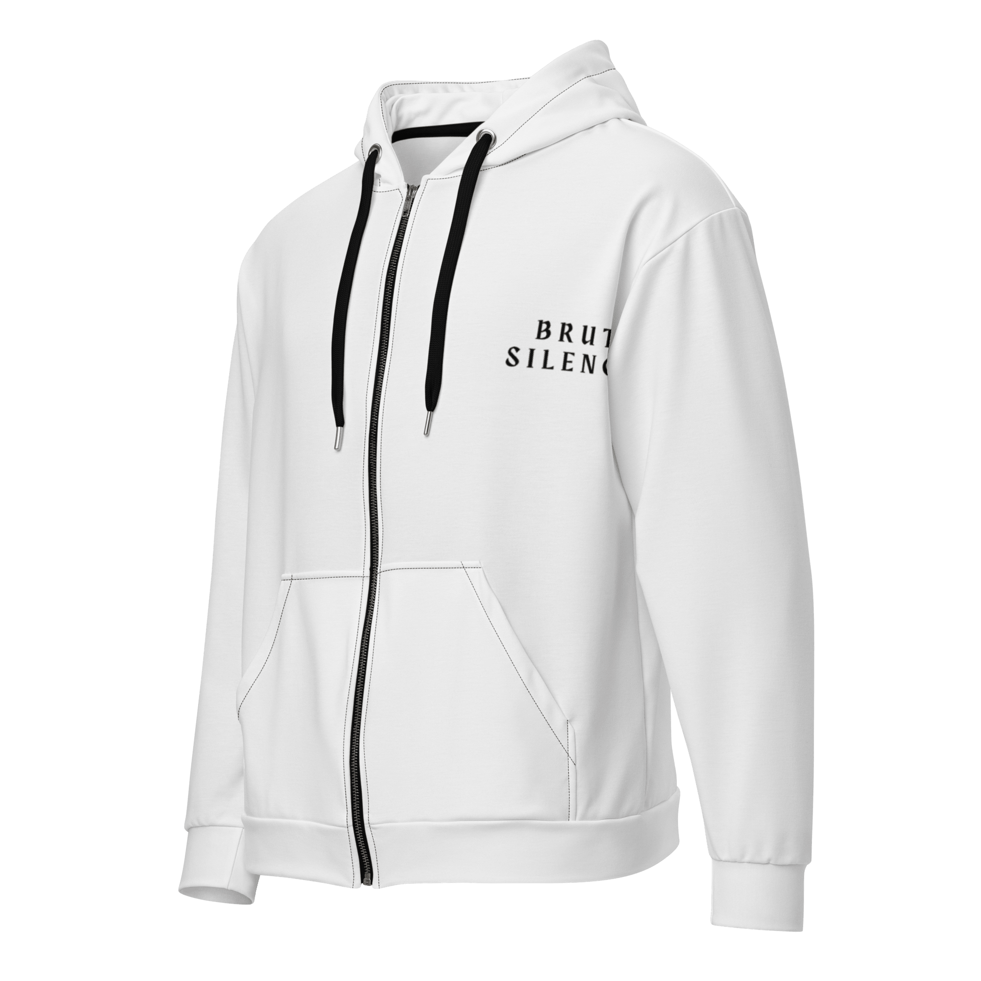 Unisex Zip Hoodie – Sustainable, Soft & Relaxed Fit - Brut Silence